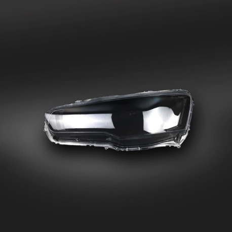 Пластикове скло фари Mitsubishi Lancer X 2007-2016 ліве (водійське), фото 1