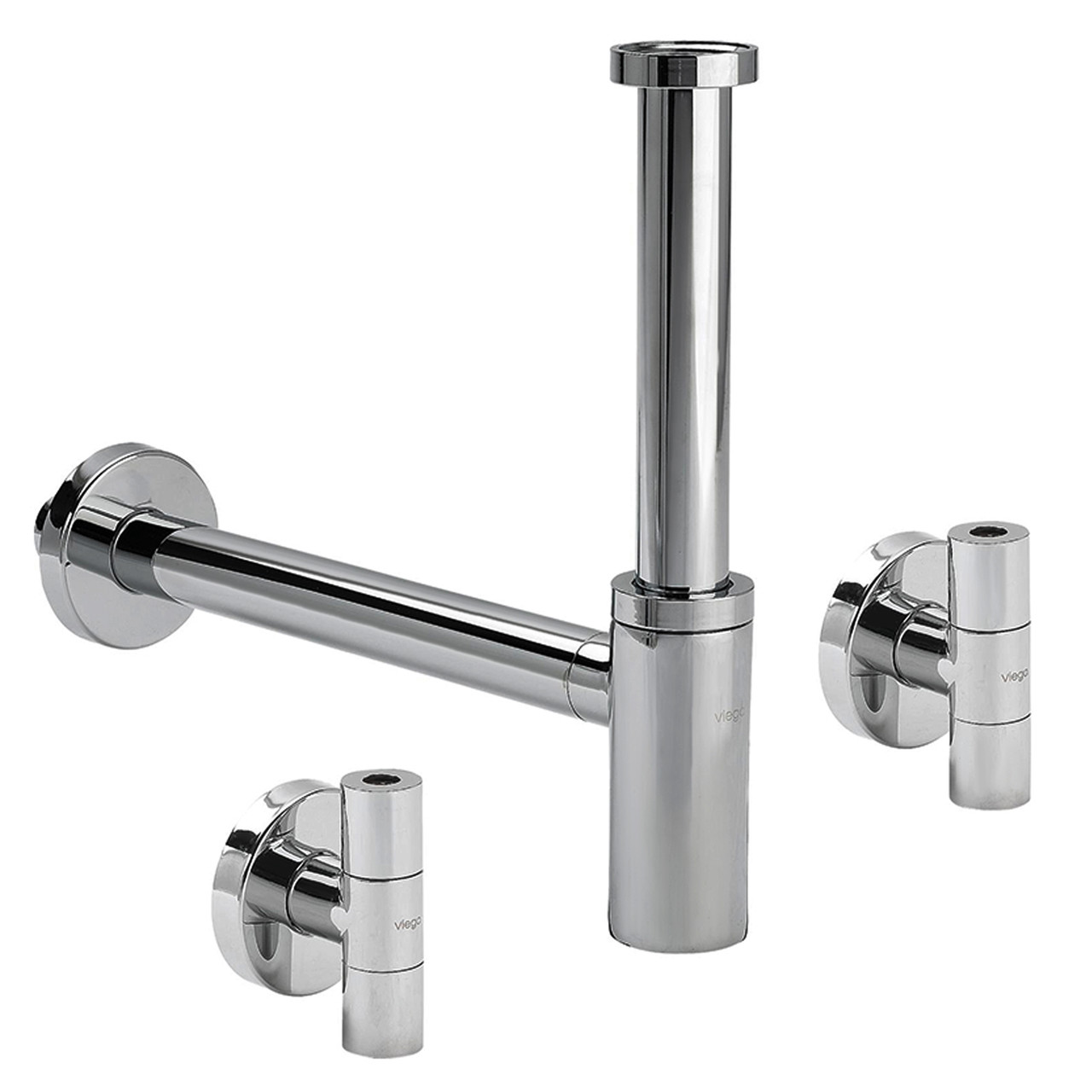 Сифон в комплектi Eleganta Set VIEGA 1 1/4" метал. хром 492489 (57884) Зроби це - Vdalo