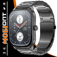 Smart Watch Amazfit Pop 3S Metal Black (Metallic Strap) UA