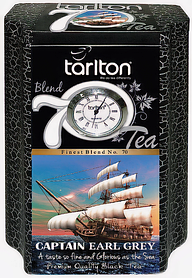 Чай чорний Тарлтон "Capitan Earl Grey" з годинником