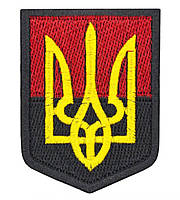 Нашивка Тризуб Прапор УПА 6*8 см
