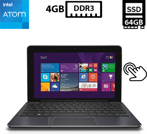 Планшет Dell Venue 11 Pro 5130/10.8"IPS Touch (1920x1080)/Intel Atom Z3795 1.60GHz/4GB DDR3/SSD 64 GB/Камера, USB Б/В