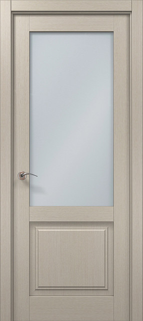 Двері міжкімнатні Папа Карло Millenium ML-11 Дуб кремовий (скло сатин), фото 1