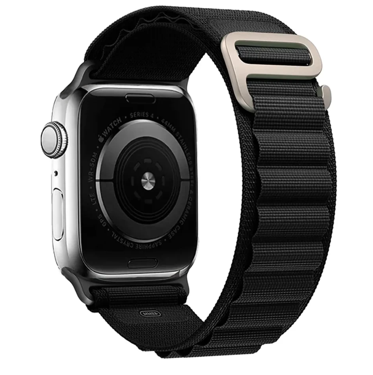 Ремінець для Apple Watch 42/44/45/49mm (Ultra) Alpine Loop Black, фото 1