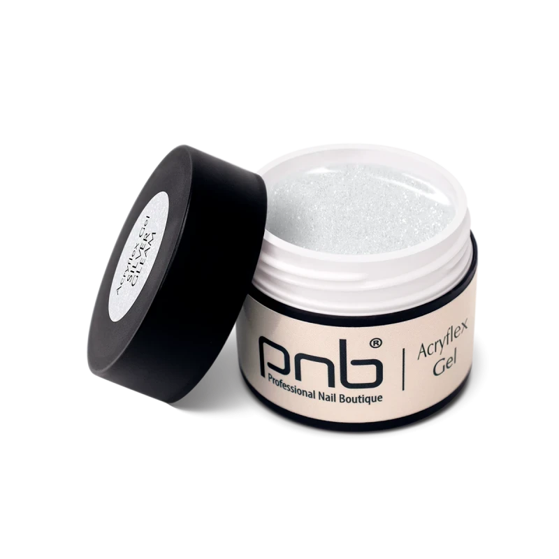 Полігель PNB Acryflex Gel Silver Gleam, 50 мл