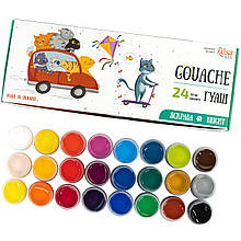 Набір гуашевих фарб Cats ROSA Kids 24x10 мл