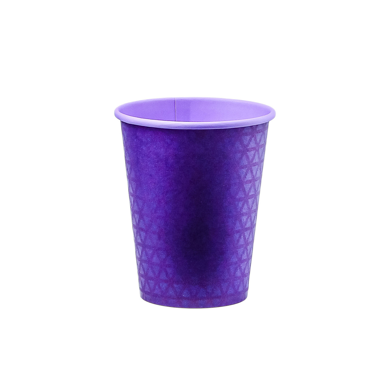 Стакан паперовий одношаровий PURPLE TWINS 250мл (CS)(КР-76)(50шт/уп)(2000ящ), фото 1