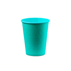 Стакан паперовий одношаровий TURQUOISE 250мл (CS)(КР-76)(50шт/уп)(2000ящ)