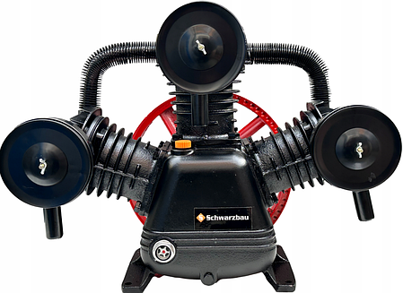 Поршневий блок для компресорів Schwarzbau 3090 3 циліндра 9 бар 700 л/хв 2.4 кВт, фото 1