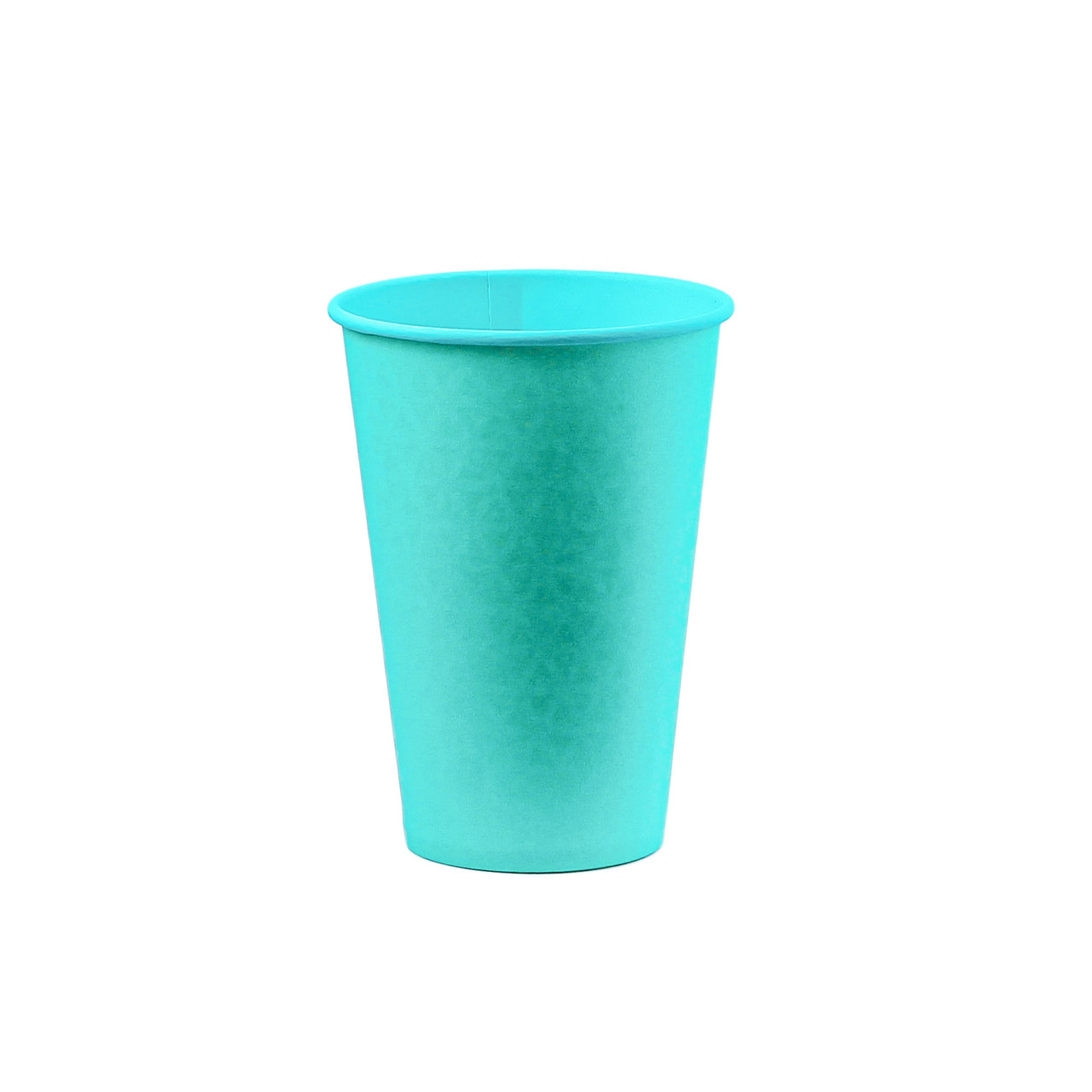 Стакан паперовий одношаровий TURQUOISE 340мл (CS)(КР-79)(50шт/уп)(1750ящ)