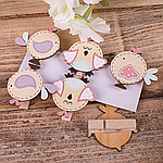 Міні-прищіпки пудрові Пташки