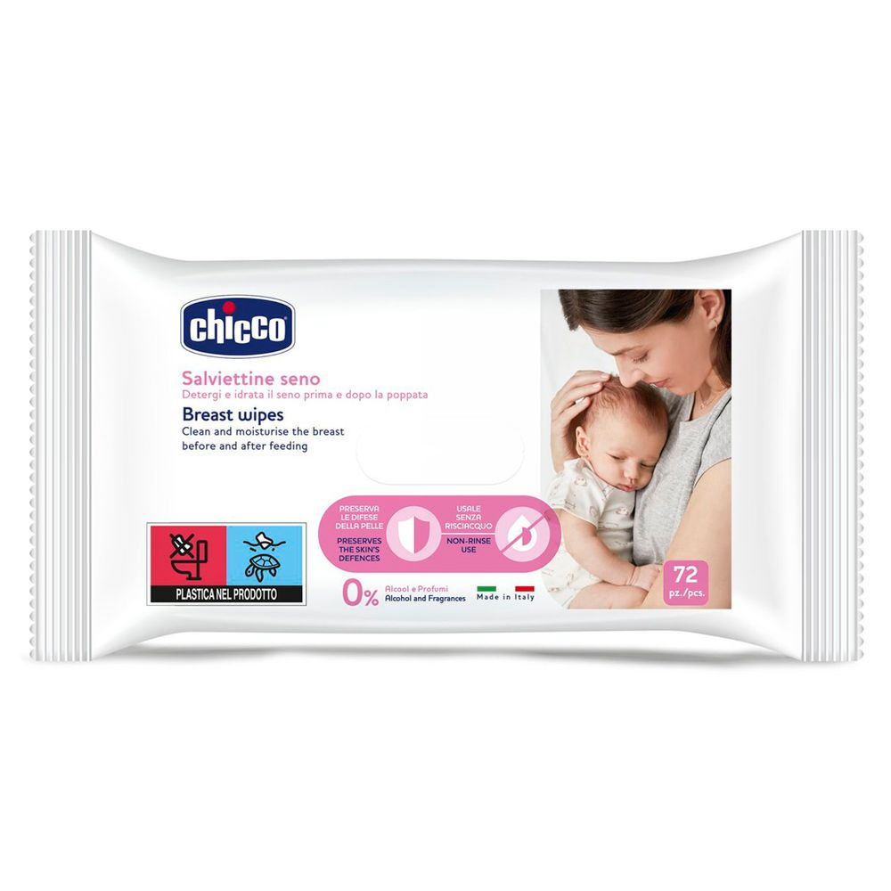 Серветки Chicco для гігієни грудей 72 шт., фото 1