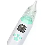 Аспіратор для носа електронний з LCD екраном та мелодіями 1470 BabyOno, фото 7