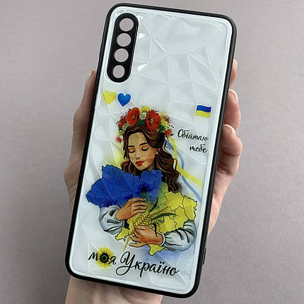Чохол для Samsung Galaxy A50s патріотичний чохол моя Україна на телефон самсунг а50с білий f8e, фото 1