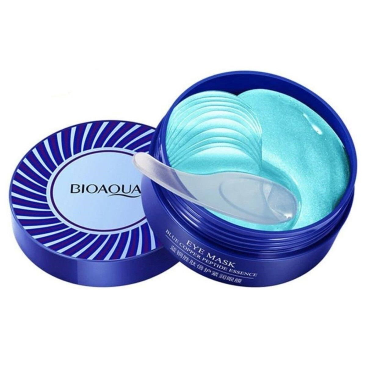Омолоджуючі колагенові Патчі під очі з Трипептидом Міді Bioaqua розгладжуючі від зморшок 60шт, фото 1