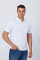 Чоловіча футболка-поло Білого кольору з короткими рукавами з бавовни Profforma — комфорт і стиль на кожен день