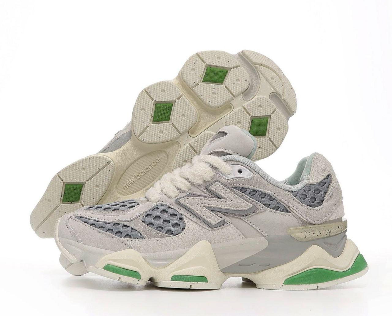 Жіночі кросівки New Balance 9060 Bricks Wood Нью Беланс 9060 Брікс Вуд бежево-сірі замша текстиль унісекс