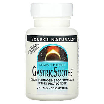 Цинк L-карнозин Source Naturals GastricSoothe для здоров'я шлунка 30 капсул