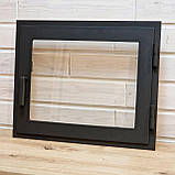 Дверцята для печі Hetta Mia h350*430 мм зі склом +800С, фото 3