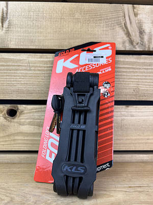 Замок на велосипед велозамок KLS Tough 30 фолдінговий зелений