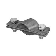 Затискач прут D=16mm/смуга 40mm/дріт D=8-10mm сталевий гальванічно оцинкований 42/168.3 ОС