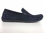 Замшеві літні мокасини з перфорацією сині Rosso AvangardM5 Blu Night Perf, фото 2