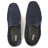 Замшеві літні мокасини з перфорацією сині Rosso AvangardM5 Blu Night Perf, фото 9