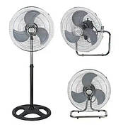 Настільний вентилятор трансформер BITEK BT-1882 3в1 для дому офісу