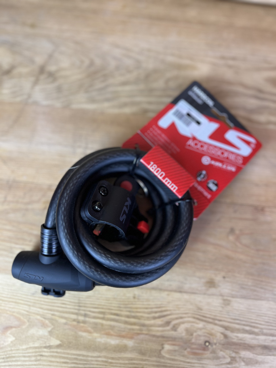 Замок на велосипед велозамок KLS Hardcoil 15х1800 мм, фото 1