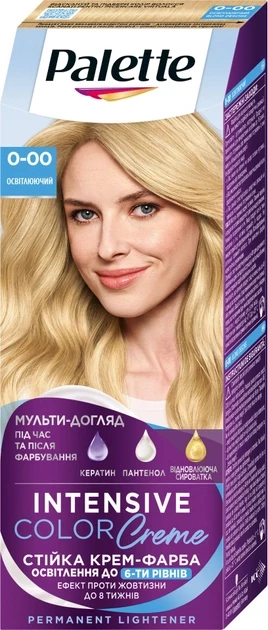 Стійка крем-фарба для волосся Palette, 0-00 Освітлюючий