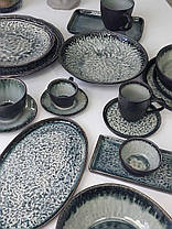 Тарілка керамічна прямокутна сіра з бортиками Грейсток 24 см арт. 101-0233, фото 5