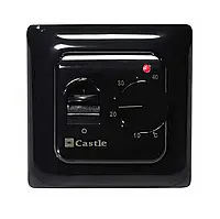 Терморегулятор Castle RTC 70.26 механічний чорний глянець