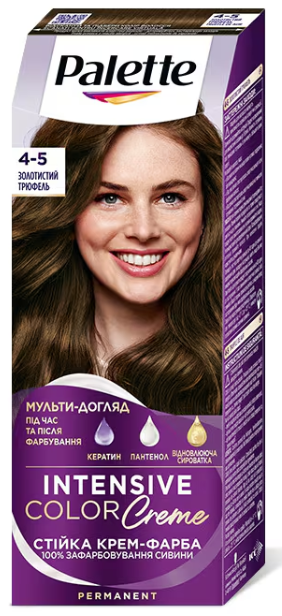Стійка крем-фарба для волосся Palette, 4-5 Золотистий трюфель