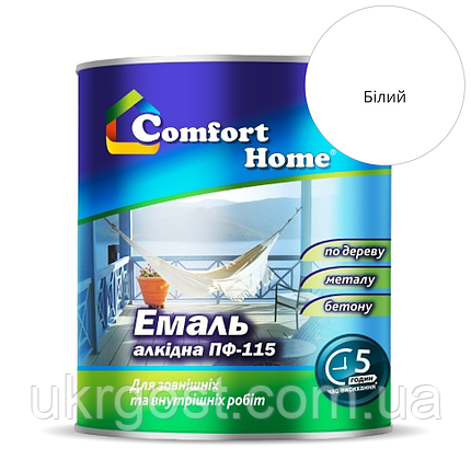 Емаль алкідна Comfort ПФ-115 Білий глянець 50 кг, фото 1