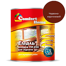 Фарба для підлоги Comfort ПФ-266 Червоно-коричневий глянець 0,9 кг