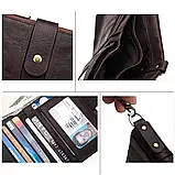 Шкіряний гаманець портмоне Vintage Pro з RFID захистом, чоловічий - Світло-коричневий, фото 7
