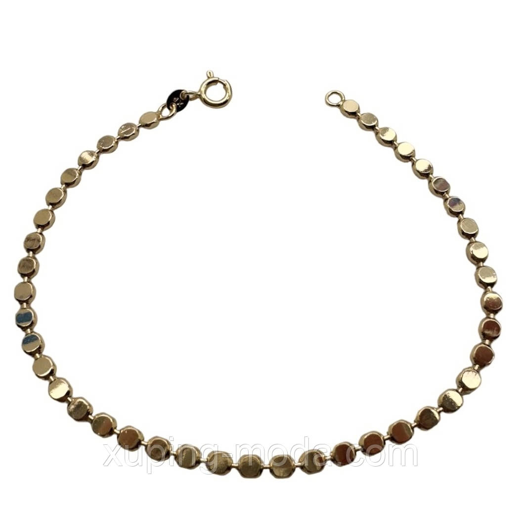 19 см х 3 мм. Браслет ксюпінг. 18 к, фото 1