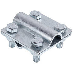 Затискач прут D=16mm/дріт D=8-10mm сталевий гальванічно оцинкований 04/168.2 ОС