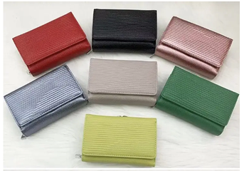 Гаманець жіночий на кнопці 13*9 см зі штучної шкіри у різних кольорах Kabir