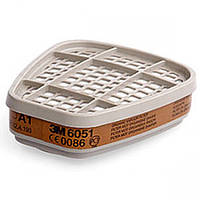 ФИЛЬТР ОТ ОРГАНИЧЕСКИХ ПАРОВ 3М 6051 (2 ШТ)