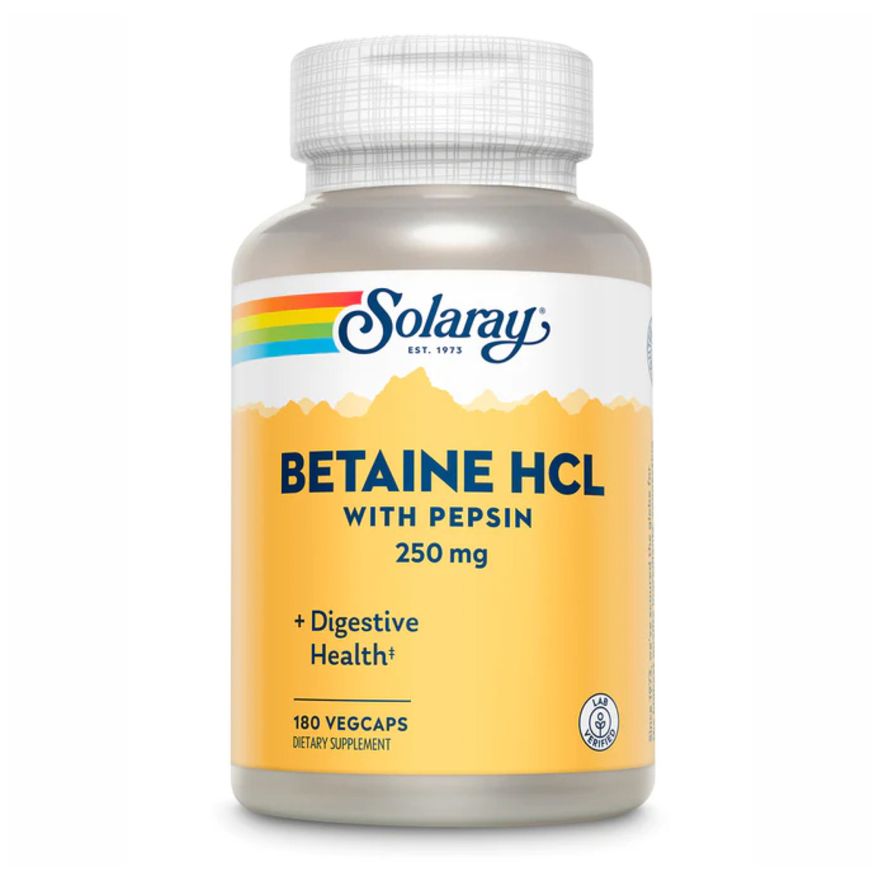 Betaine HCl 250mg - 180 vcaps, фото 1