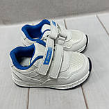 Дитячі шкіряні кросівки Weestep на липучці 23-25 білі, фото 2