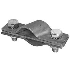 Затискач прут D=20mm/смуга 40mm/дріт D=8-10mm сталевий гальванічно оцинкований 42/208.3 ОС