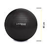 М'яч для фітнесу (фітбол) Cornix 85 см Anti-Burst XR-0260 Black Poland, фото 7