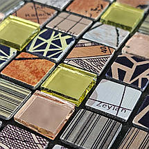 Самоклеюча алюмінієва плитка 300х300х3мм Кольоровий квадратик SW-00001925, фото 5