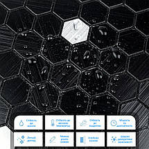 Самоклеюча алюмінієва плитка 300х300х3мм Чорна мозаїка SW-00001929, фото 4