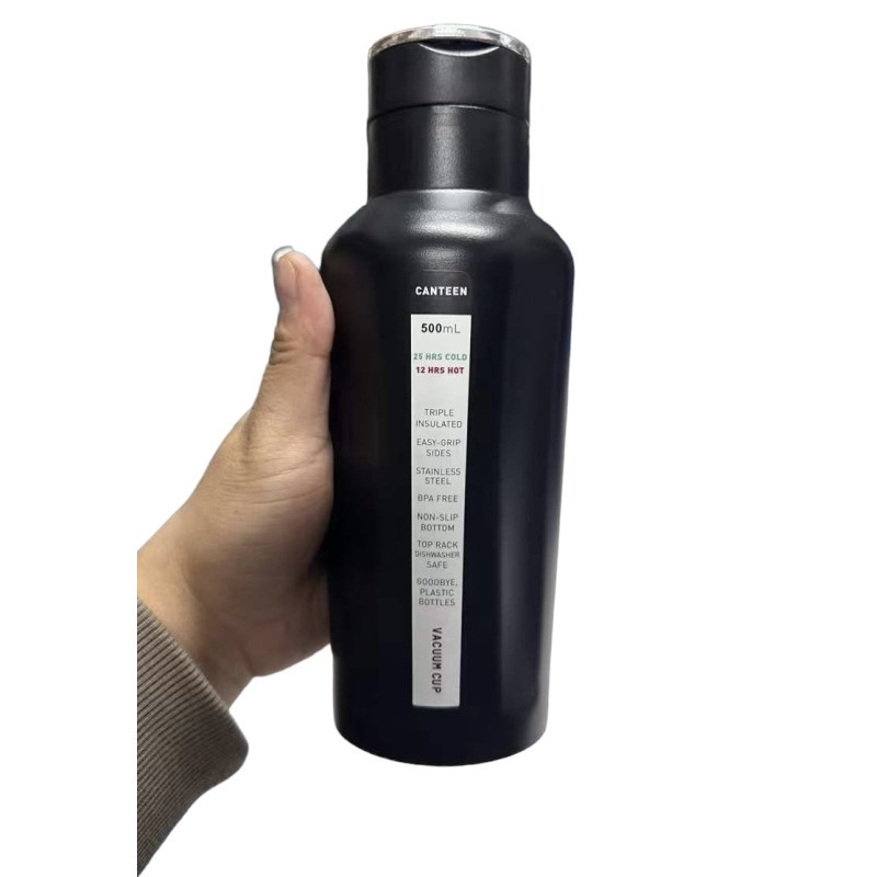 Термос для води чаю та напоїв 500 мл із неіржавкої сталі, Пляшка для води 500 мл