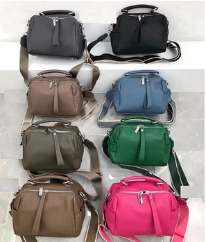 Сумочка жіноча крос-боді 22*16 см на блискавці з довгим ремінцем зі штучної шкіри у різних кольорах Kabir