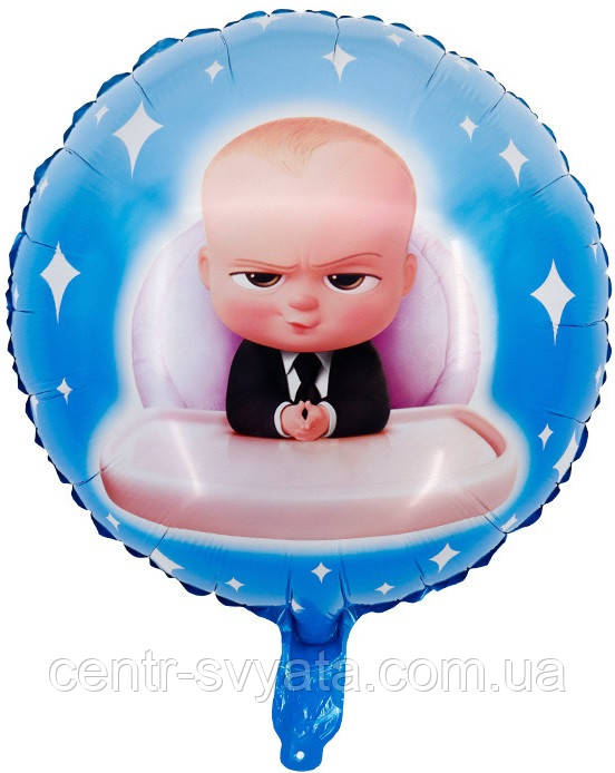 Фольгована кулька КНР 18"(45 см) Коло Бос-молокосос