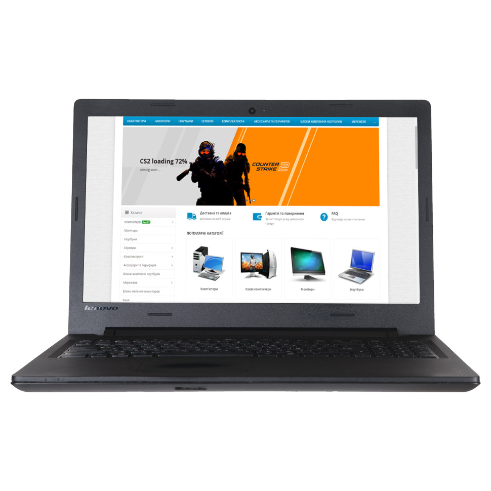 Ноутбук Lenovo 100-15IBD (15.6" • Pentium 3825u • GeForce 920m • 4Gb • 120 gb) без АКБ БВ, фото 1
